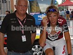 Andy and John Schleck before the start of the 13th stage at the Giro d'Italia 2007